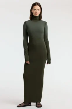 Verona Turtleneck Maxi Dress