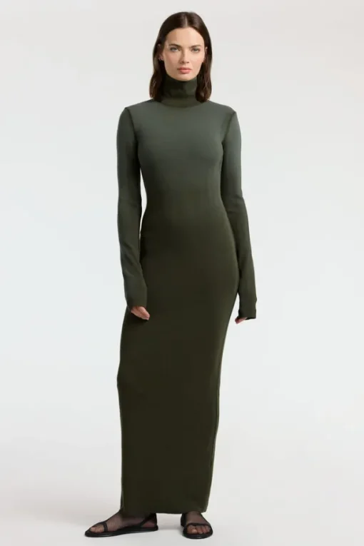 Verona Turtleneck Maxi Dress