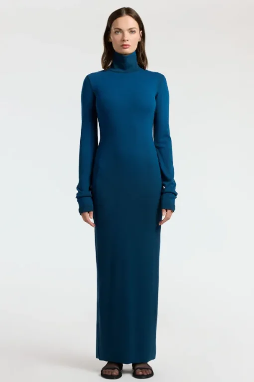 Verona Turtleneck Maxi Dress