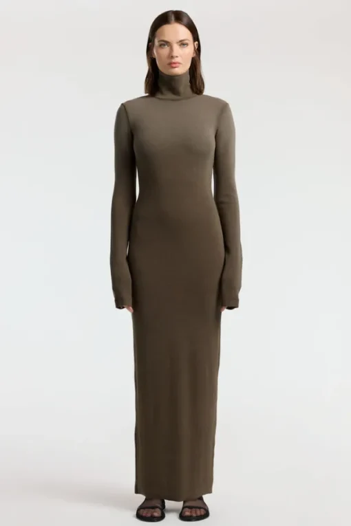 Verona Turtleneck Maxi Dress